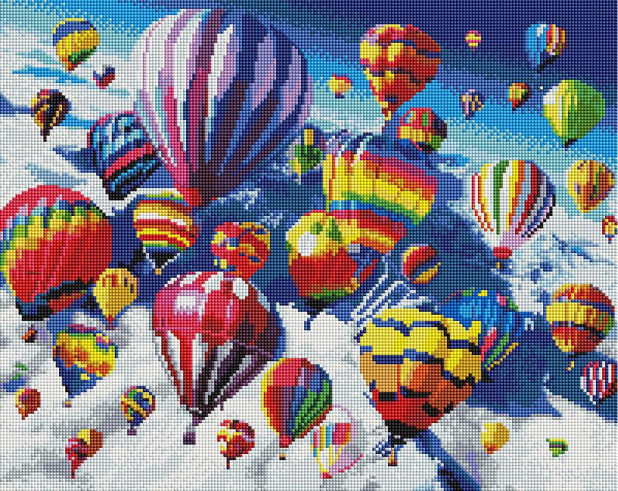 Алмазная мозаика Brushme Шари в небе 40x50 см (GF2721)