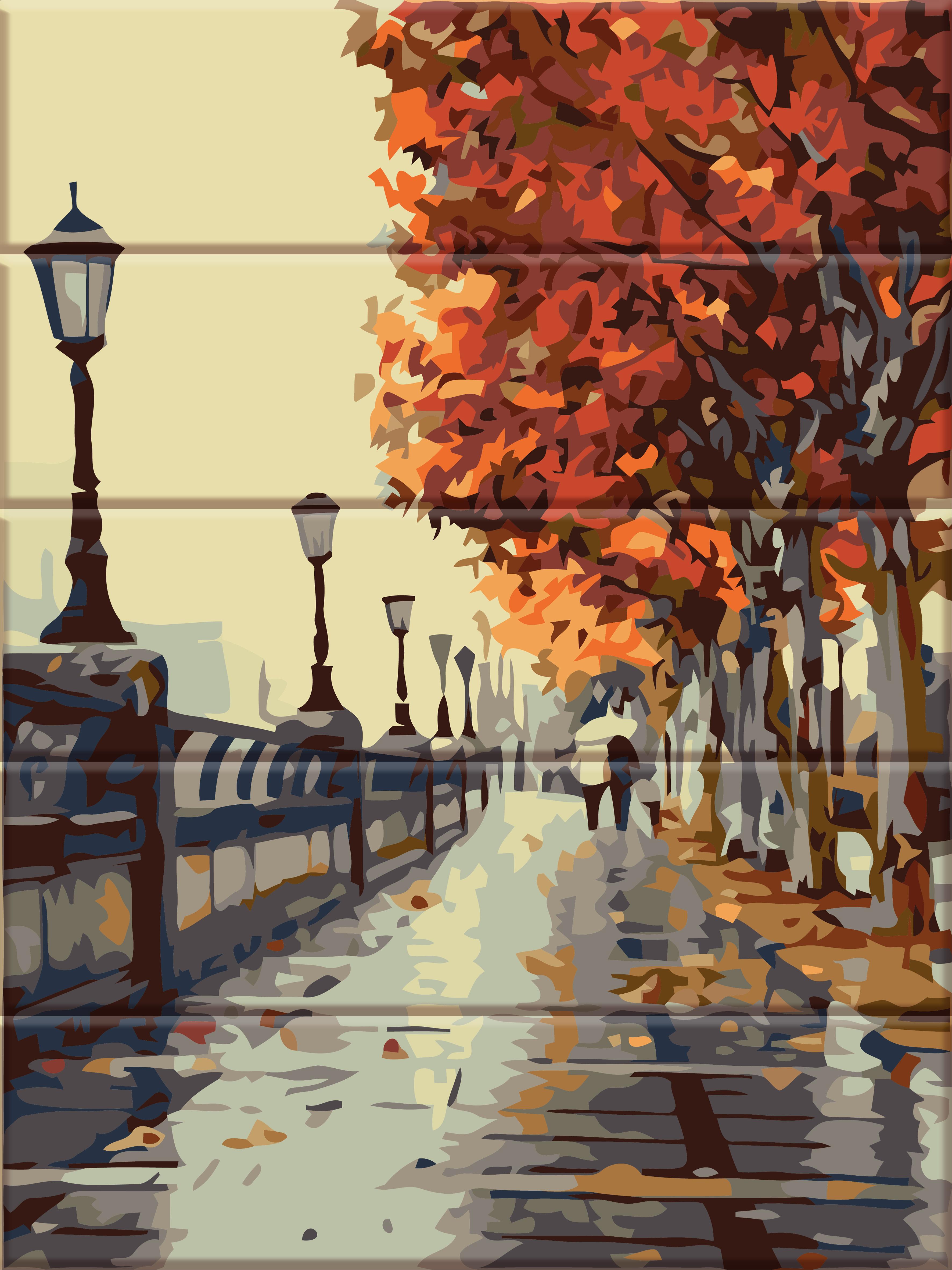 Картина по номерам ArtStory Осенняя набережная 30x40 см (ASW066) Картина по номерам ArtStory Осенняя набережная 30x40 см (ASW066)