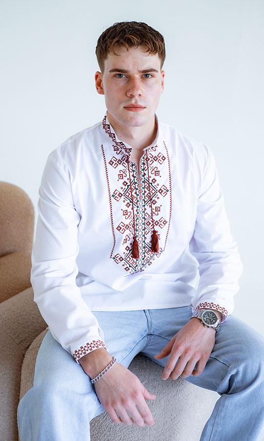 Вишиванка чоловіча Вишиваночка р. 54 Білий (3176-4)