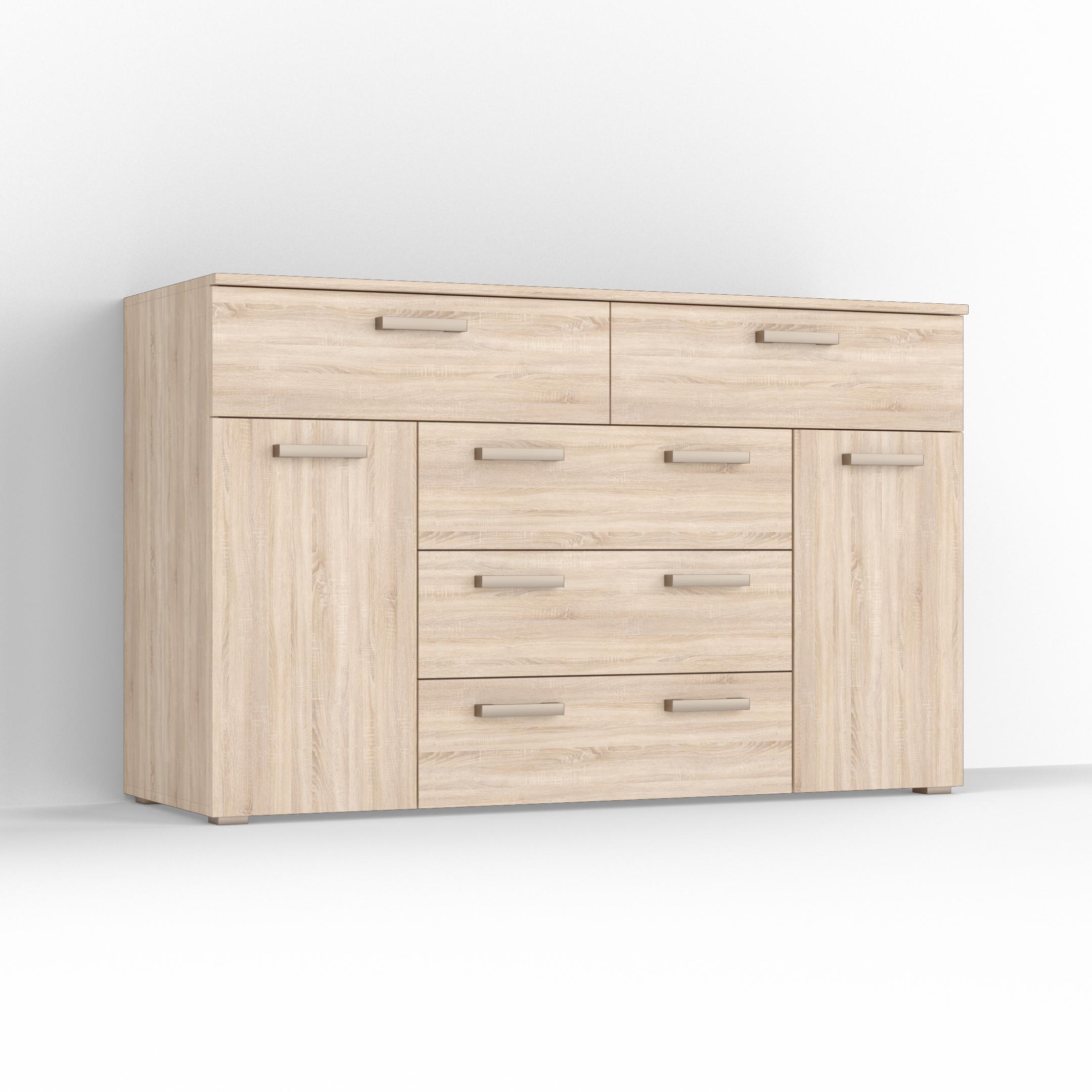 Комод Idea ТКБ-377.1 на 5 шухляд з дверима Дуб сонома (26718294) - фото 2