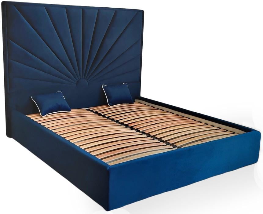 Кровать Sunrise Premium Simple с дополнительной металлической цельносварной рамой 120х190 см Синий - фото 3 Кровать Sunrise Premium Simple с дополнительной металлической цельносварной рамой 120х190 см Синий - фото 3