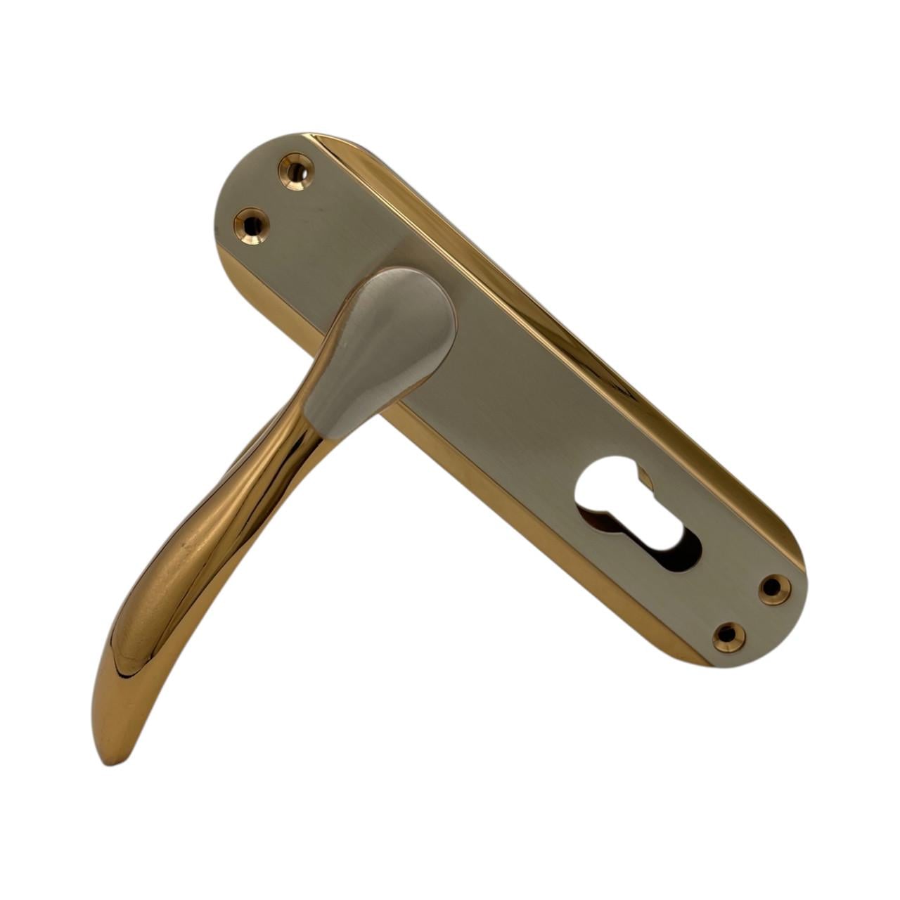 Дверные ручки межкомнатные под сердцевину Ozcanlar Bodrum Kol Kisa Yale Alb Saten 62 мм (360048)