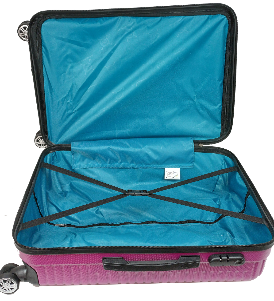 Валіза середня з АБС-пластику GD Polo 70 л Темно-рожевий - фото 6 Валіза середня з АБС-пластику GD Polo 70 л Темно-рожевий - фото 6