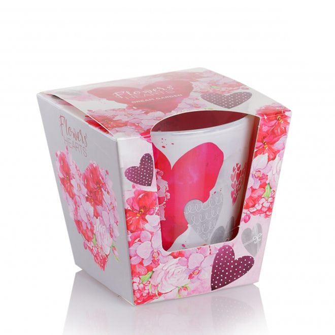 Свеча ароматическая Flora Flowers Hearts Dream Garden (28736)