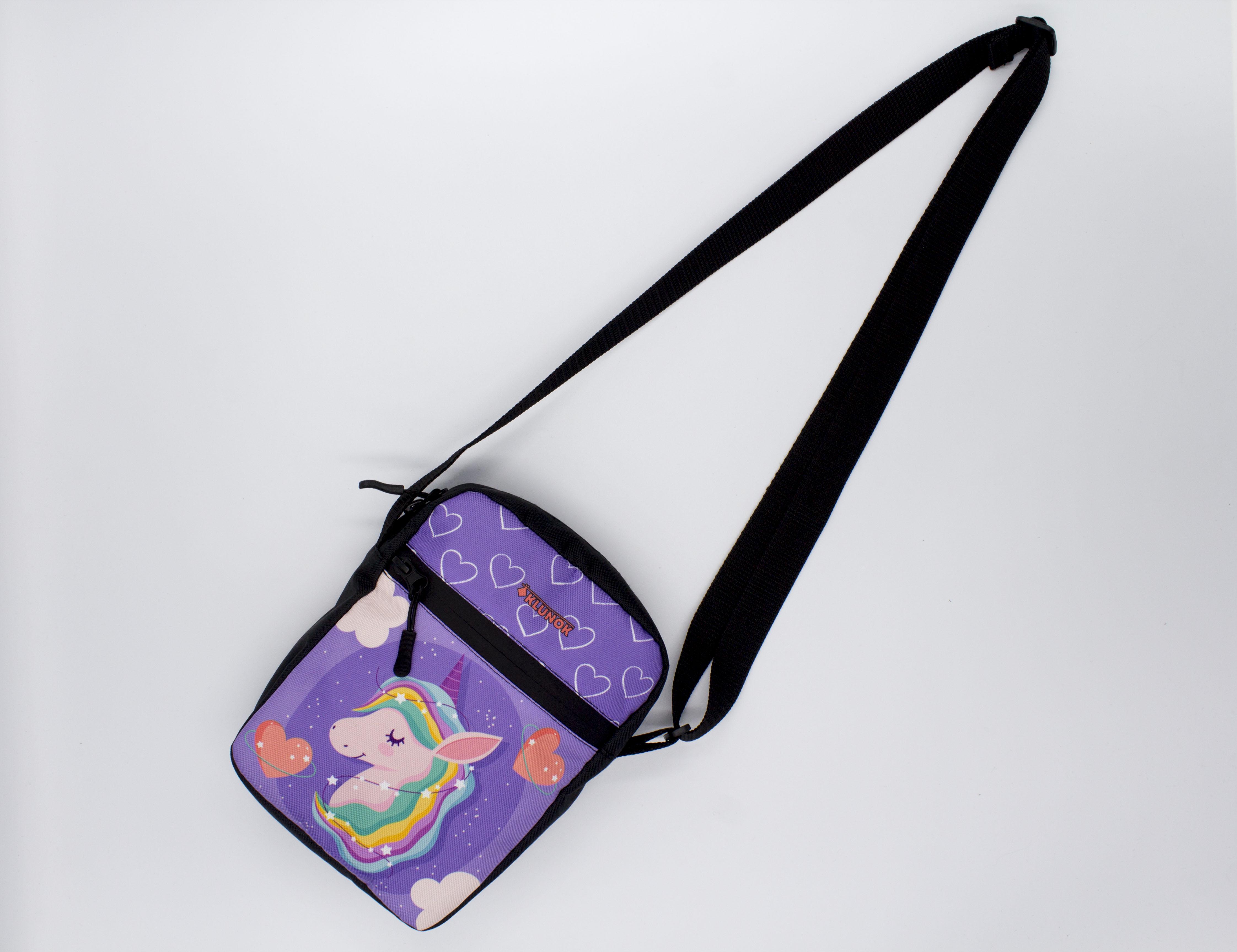 Сумка через плече для дівчинки Єдиноріг Фіолетовий (К-13) - фото 10 Сумка через плече для дівчинки Єдиноріг Фіолетовий (К-13) - фото 10
