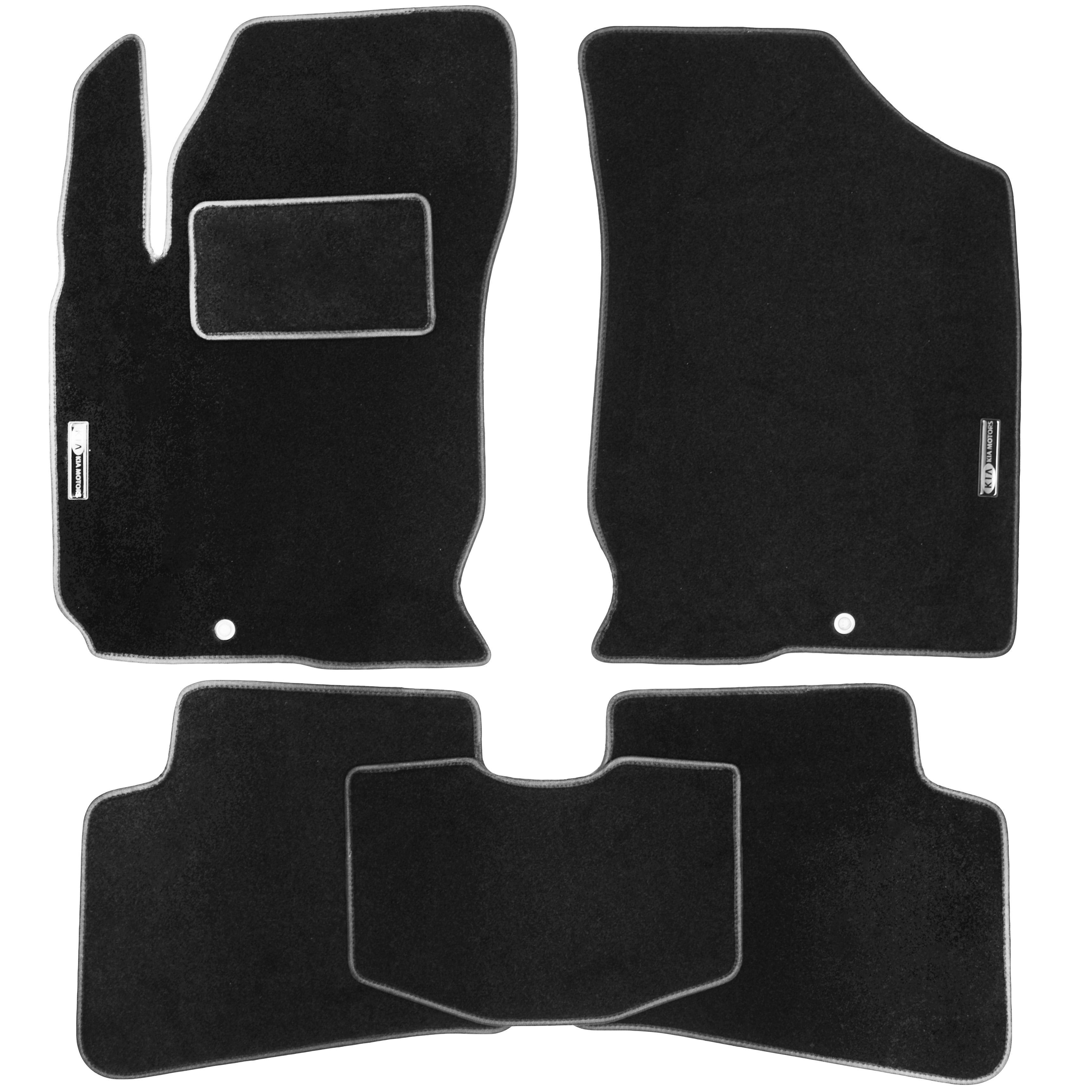 Коврики в салон для Kia Ceed '06-10 текстильные Черный