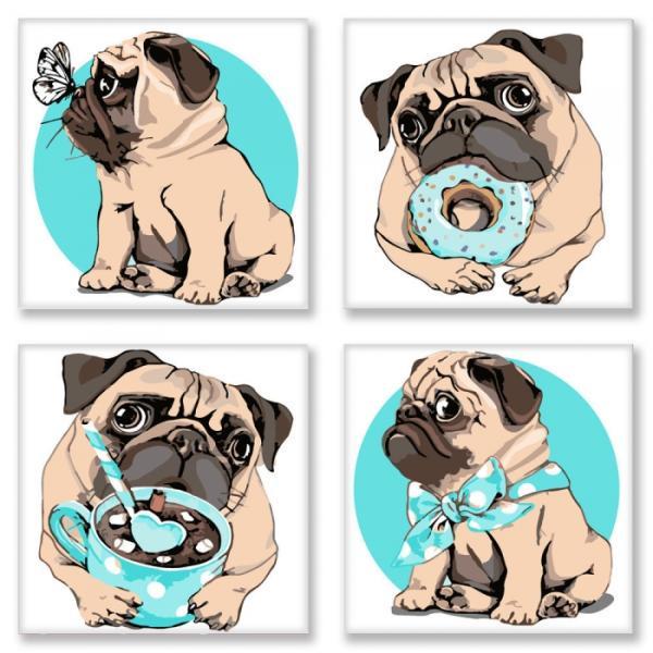 Картина за номерами Ідейка Маленький бешкетник 18х18 см в термопакеті (KNP005)