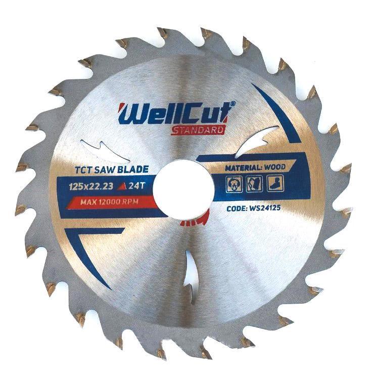 Диск пиляльний WellCut Standard 125x22,23 мм 24 зубів (23458)