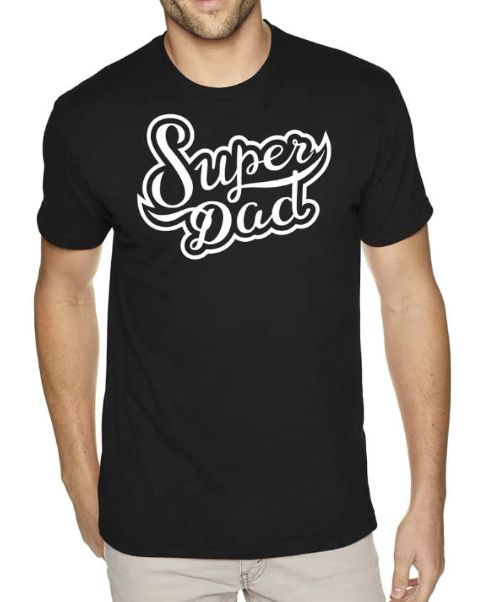 Футболка мужская Stedman с принтом Super Dad XXL Черный (ПАПА30-1686329267)