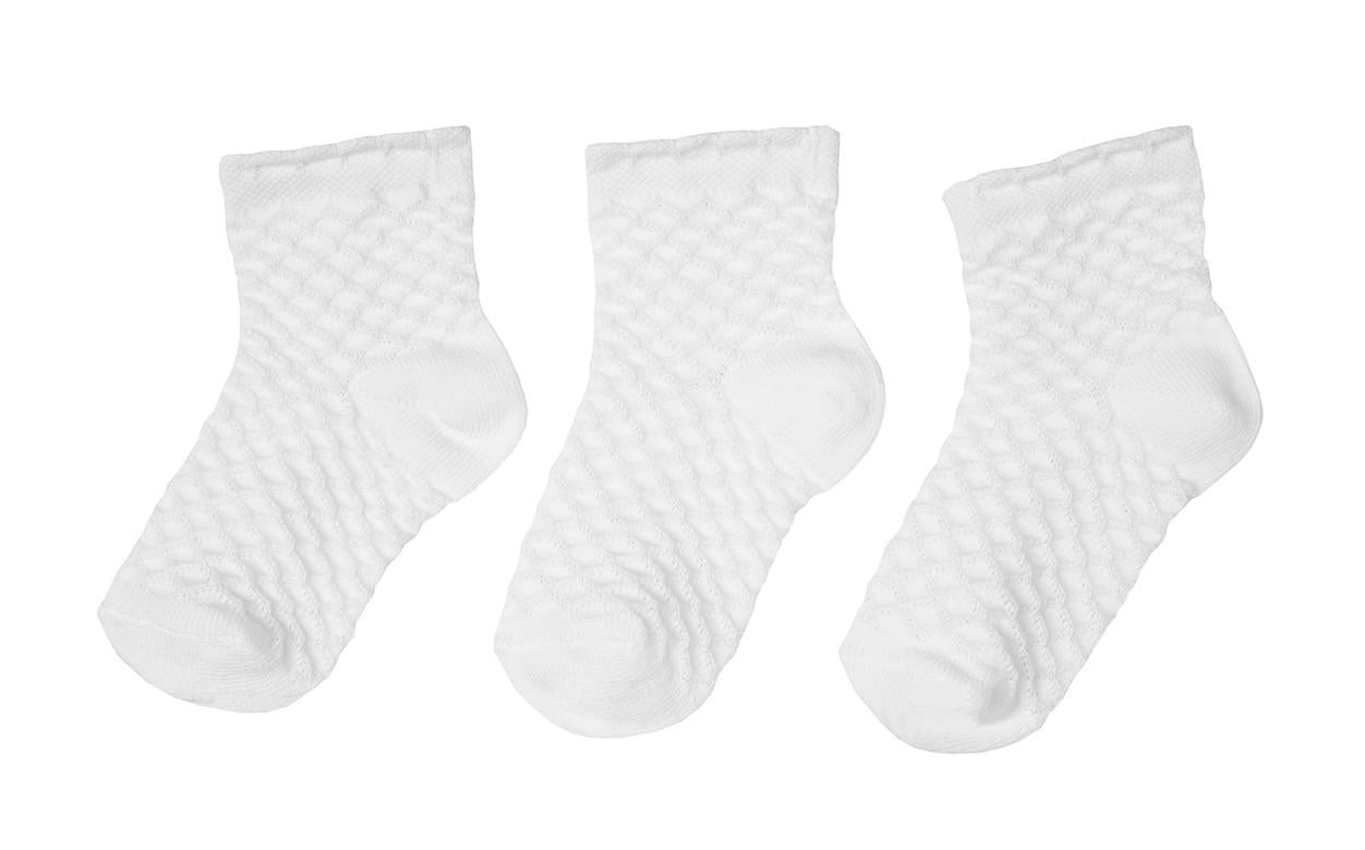 Носки детские хлопковые демисезонные для девочки Gabbi SМ-549 р. 8-10 6 пар Белый (90549)