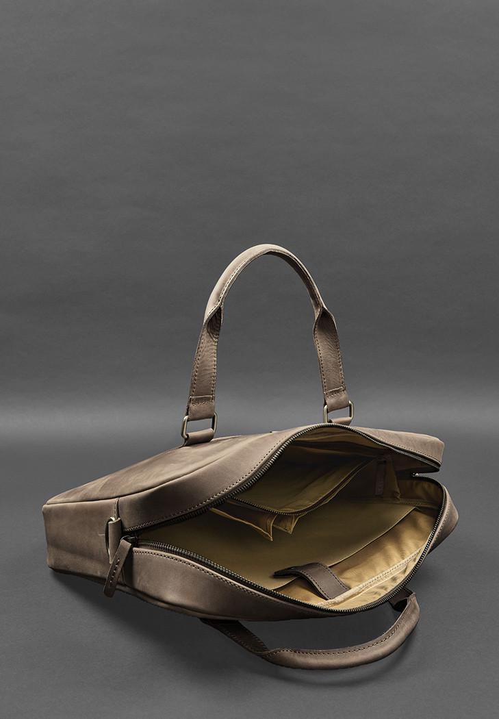 Сумка кожаная для ноутбука и документов Crazy Horse Коричневый (A-027952) - фото 2 Сумка кожаная для ноутбука и документов Crazy Horse Коричневый (A-027952) - фото 2