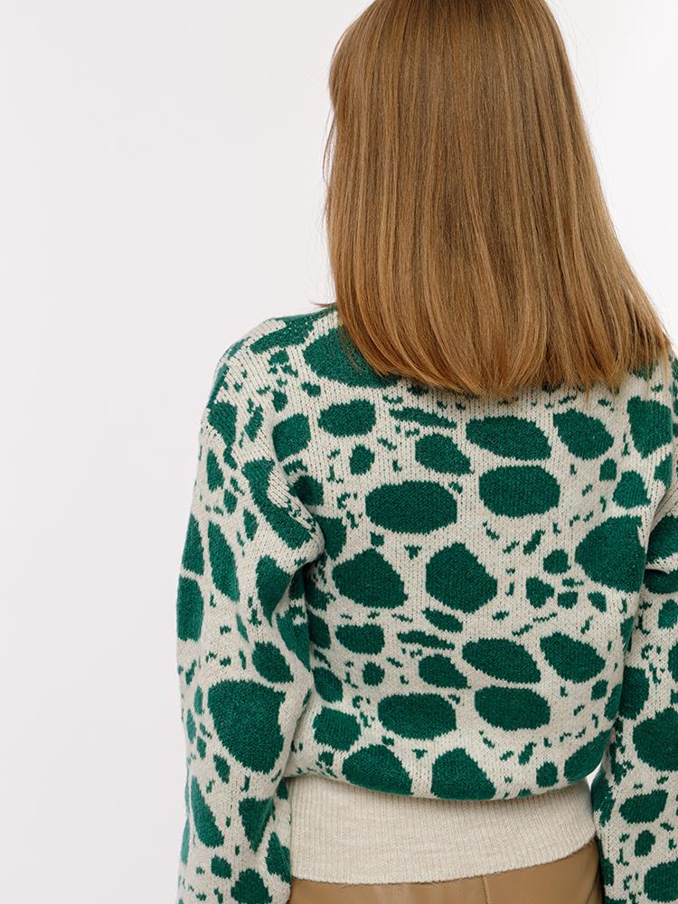 Джемпер женский р. 46 Зеленый (SKT000920427) - фото 6 Джемпер женский р. 46 Зеленый (SKT000920427) - фото 6