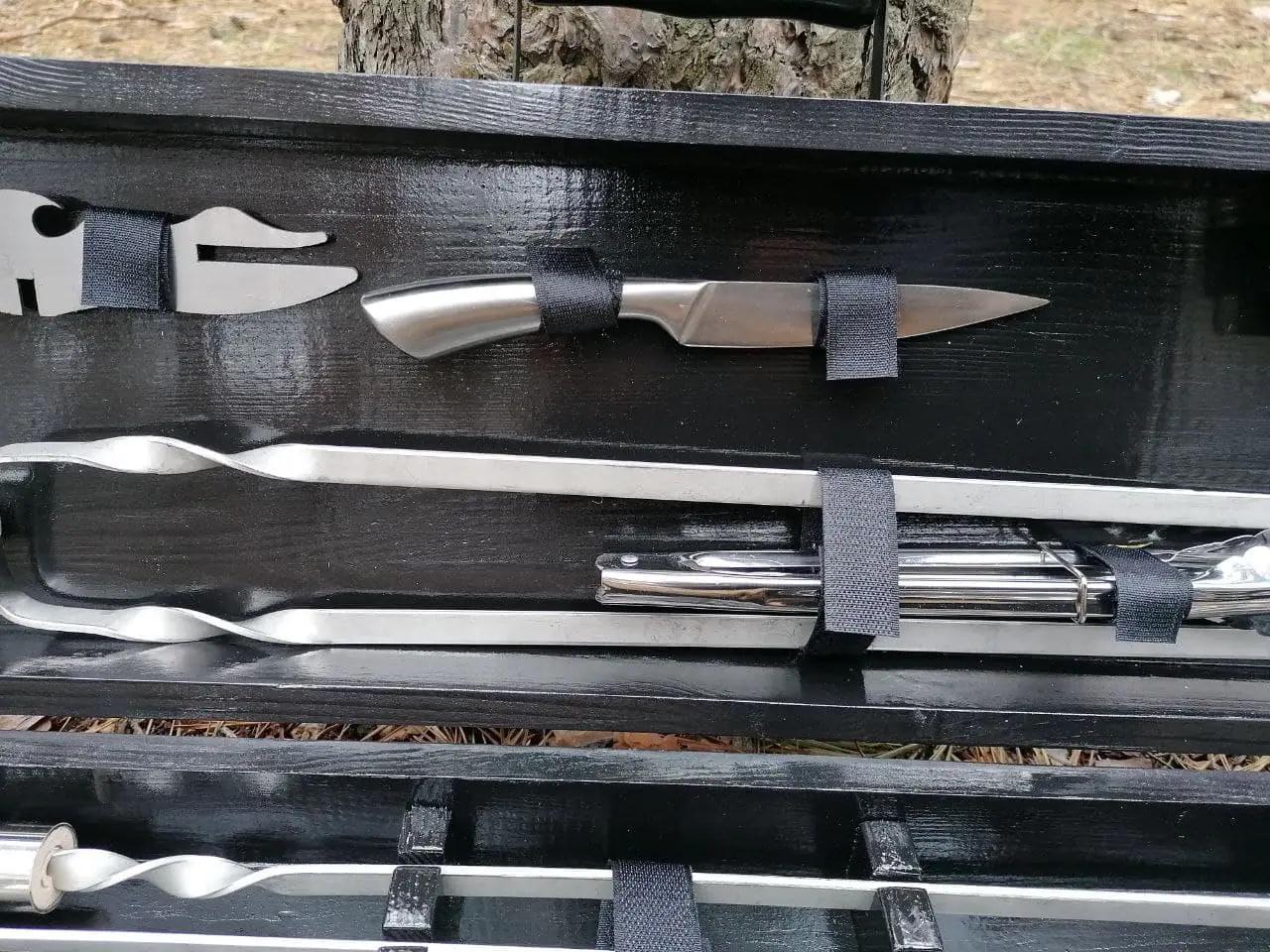 Набір шампурів Blackwood 1 в кейсі (10644728) - фото 4 Набір шампурів Blackwood 1 в кейсі (10644728) - фото 4