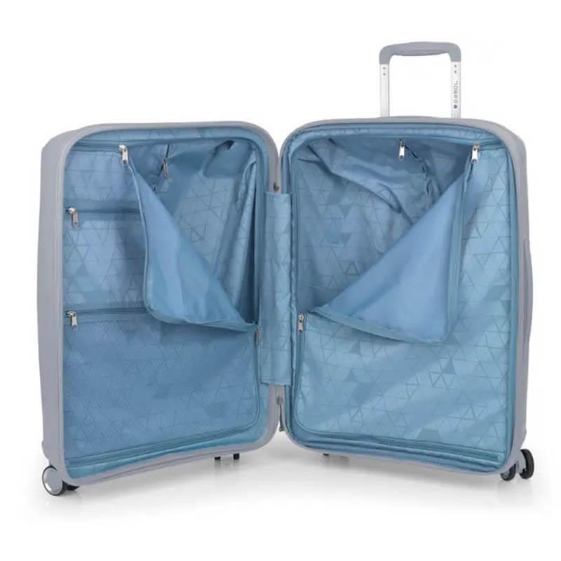 Чемодан на 4-х колесах Gabol Queens M 72/80 л Plata (931361) - фото 5