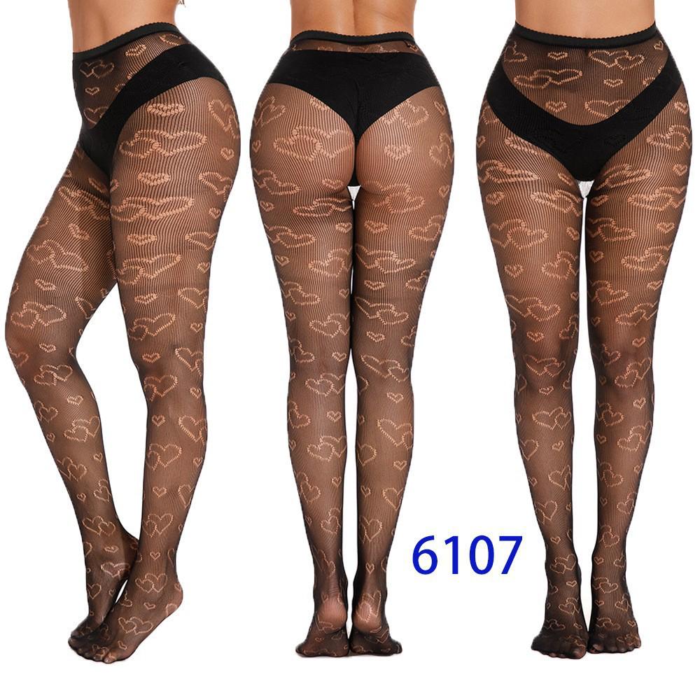 Колготки в сетку сердечки One Size Черный (К6107) - фото 2 Колготки в сетку сердечки One Size Черный (К6107) - фото 2