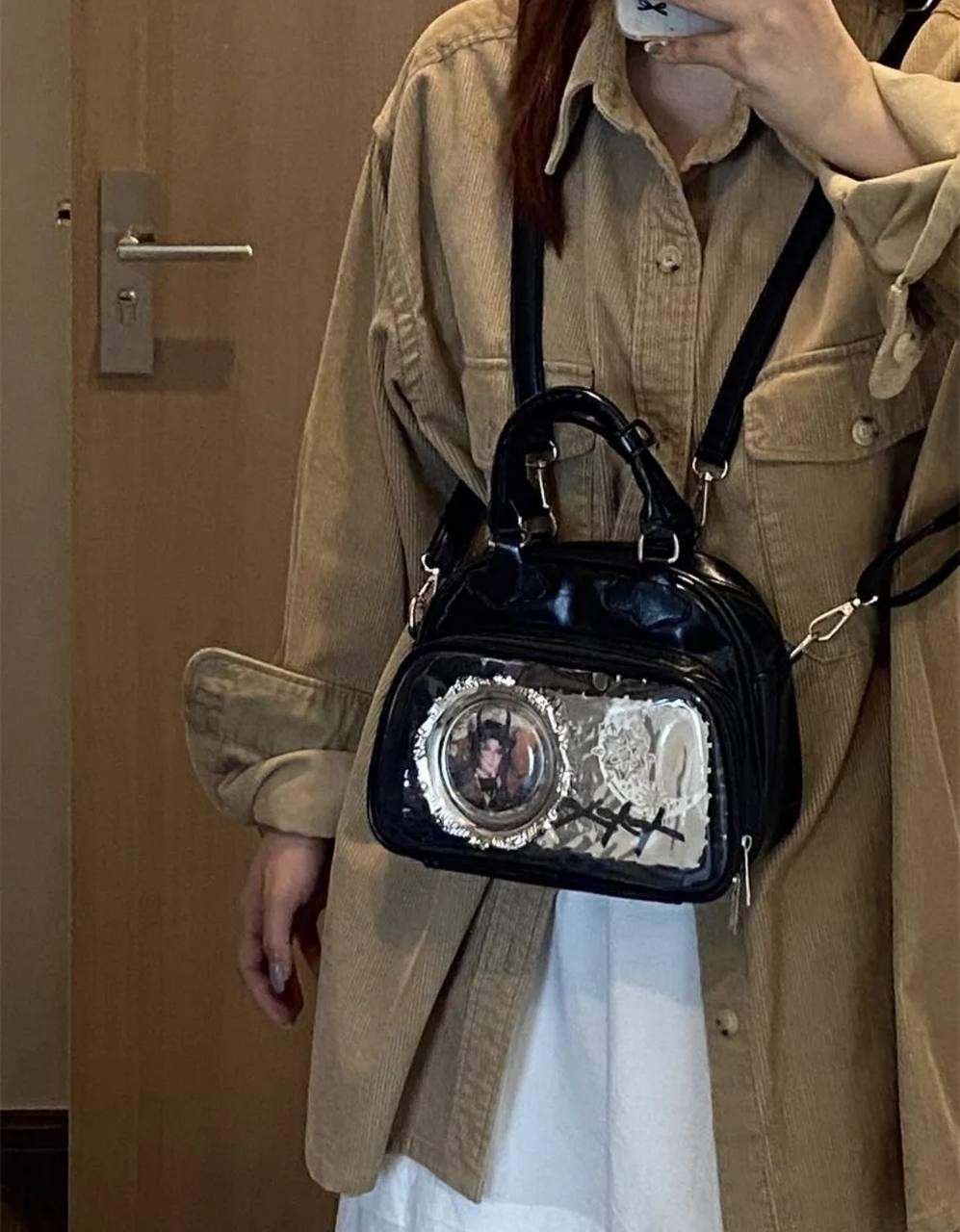 Сумка з екраном для іграшок та картинок K Pop Чорний (2602993969) - фото 2 Сумка з екраном для іграшок та картинок K Pop Чорний (2602993969) - фото 2