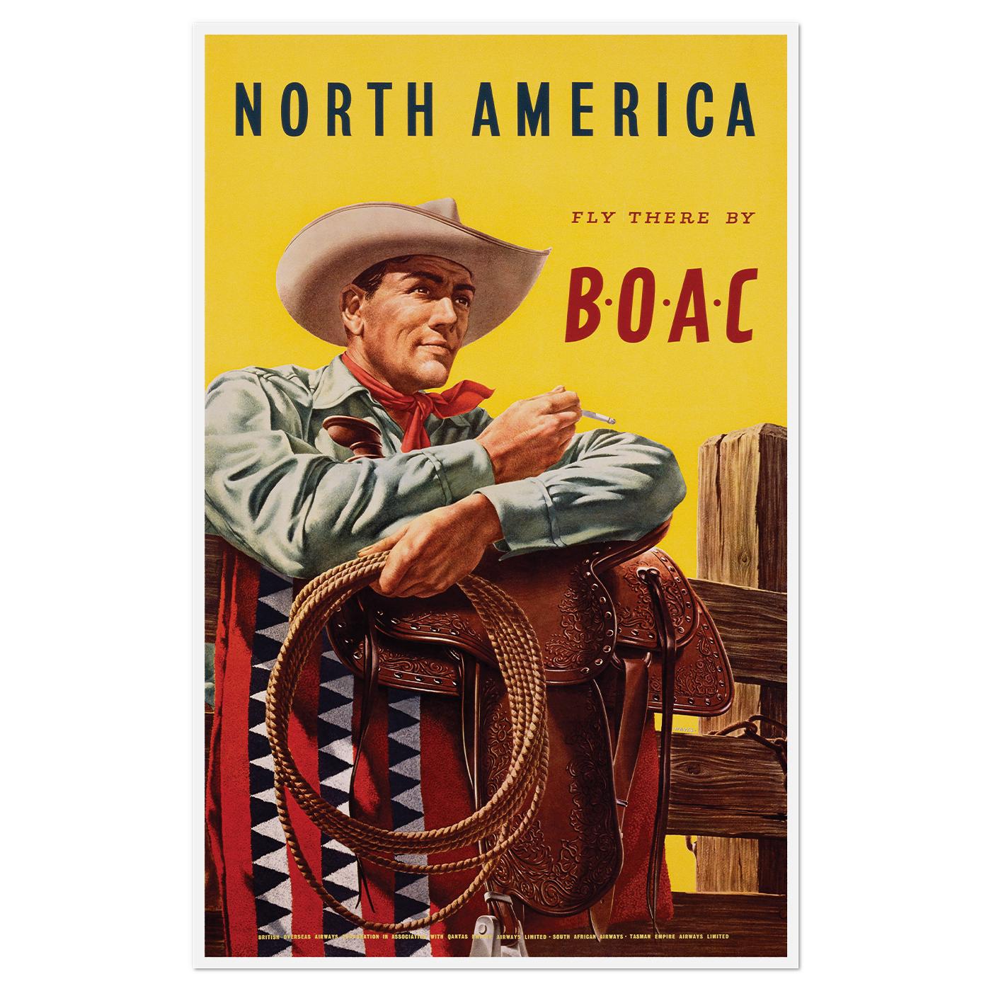 Плакат ретро Північна Америка 1953 55x86 см (0357)