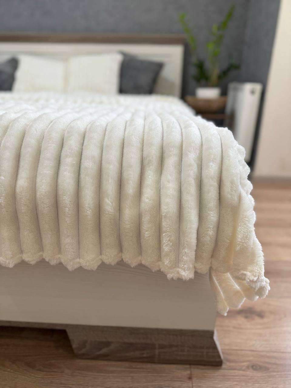 Плед плюшевый 200х230 см Молочный (Д-Mpled003/1-04) - фото 2 Плед плюшевый 200х230 см Молочный (Д-Mpled003/1-04) - фото 2