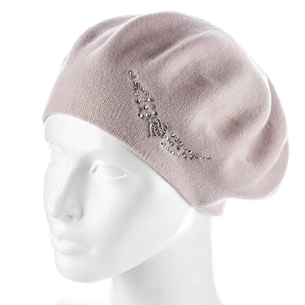 Берет женский Zolly ZH185 двойной Светлая Пудровый