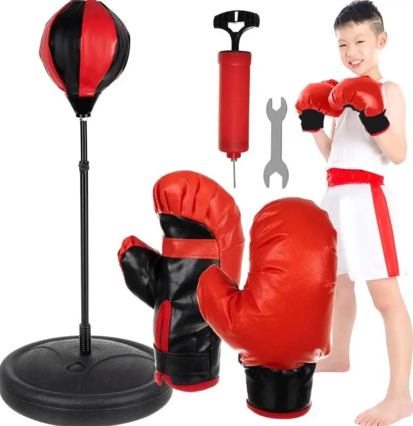 Дитячий боксерський комплект стійка з грушею/рукавички і насос 110 см (2104618781) - фото 12 Дитячий боксерський комплект стійка з грушею/рукавички і насос 110 см (2104618781) - фото 12