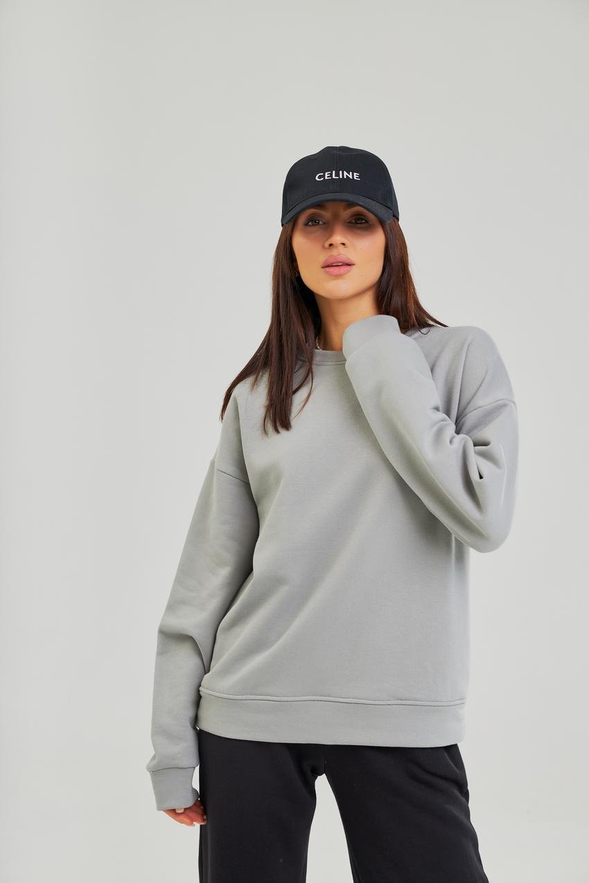 Свитшот женский М126.3 петля с карманами M Светло-серый (688-1-61) Свитшот женский М126.3 петля с карманами M Светло-серый (688-1-61)