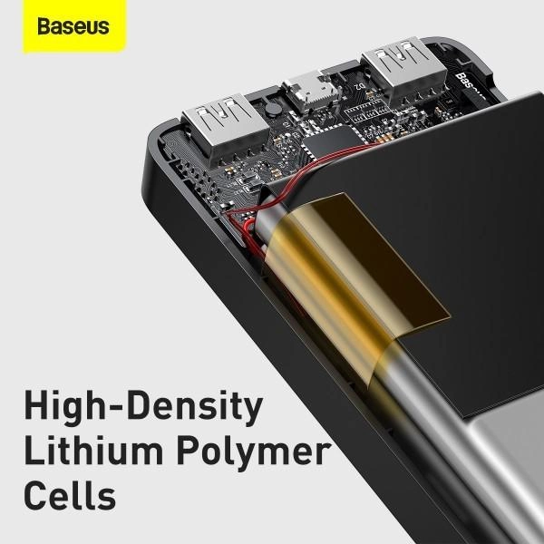 Повербанк Baseus Bipow Digital Display 2 USB/1 Type-C с быстрой зарядкой QC 3 A 15W 30000 mAh Black (401240463) - фото 9