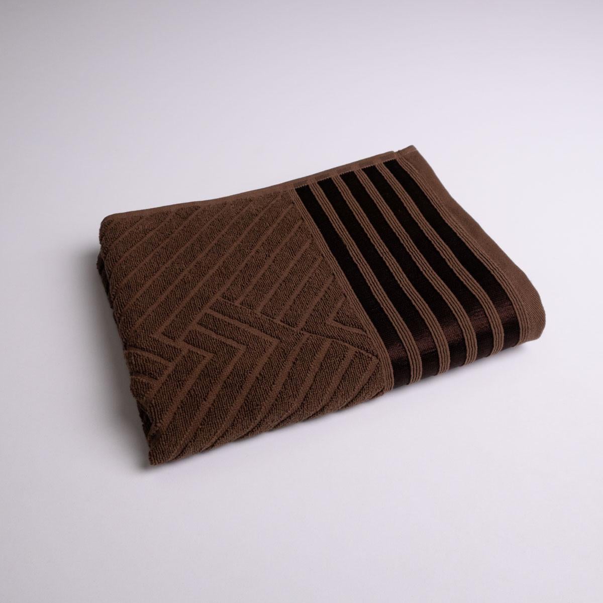 Полотенце махровое среднее GM Textile SOFT 50х90 см 500 г/м2 Коричневый (rms500-90-brown)