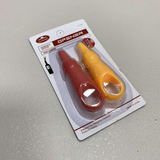 Набор пробок для бутылки пластиковые 2 шт. (R89021)