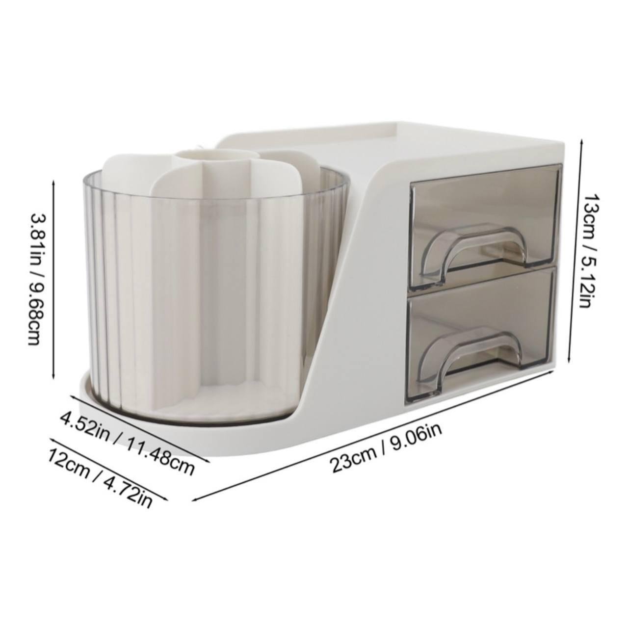 Органайзер для канцелярии с вращающимся стаканом на 6 отделений и выдвижными ящиками (0e577206) - фото 8 Органайзер для канцелярии с вращающимся стаканом на 6 отделений и выдвижными ящиками (0e577206) - фото 8