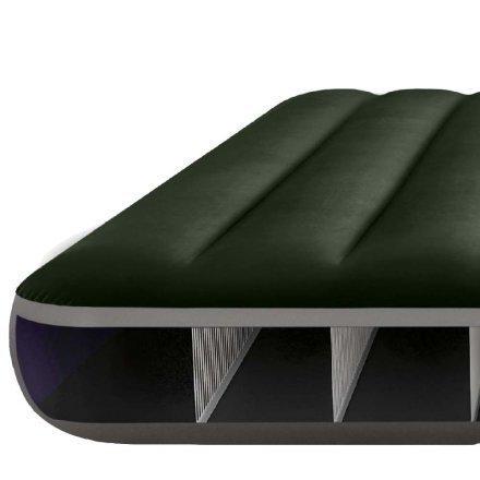 Надувной матрас двухместный Intex 64109 с ножным насосом 152x203x25 см Зеленый (D-2019091862) - фото 3