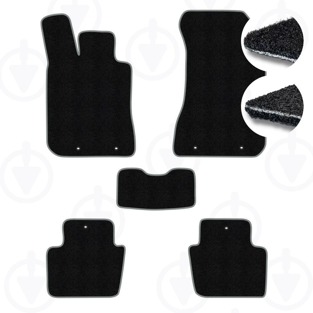 Комплект ковриков в салон Star-Tex для Acura RL II 2004-2012 р. текстиль/Ciak Черный/Серый (10018-62-05-08)