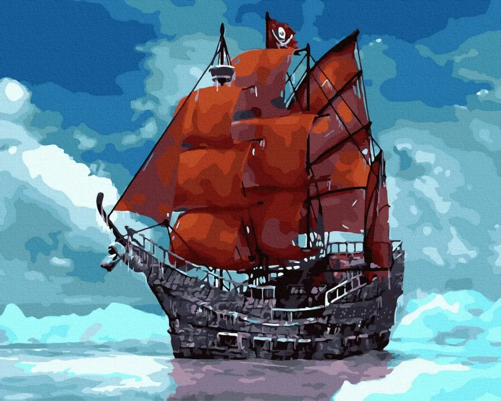 Картина по номерам Brushme Алые паруса 40x50 см (BRM40083) Картина по номерам Brushme Алые паруса 40x50 см (BRM40083)