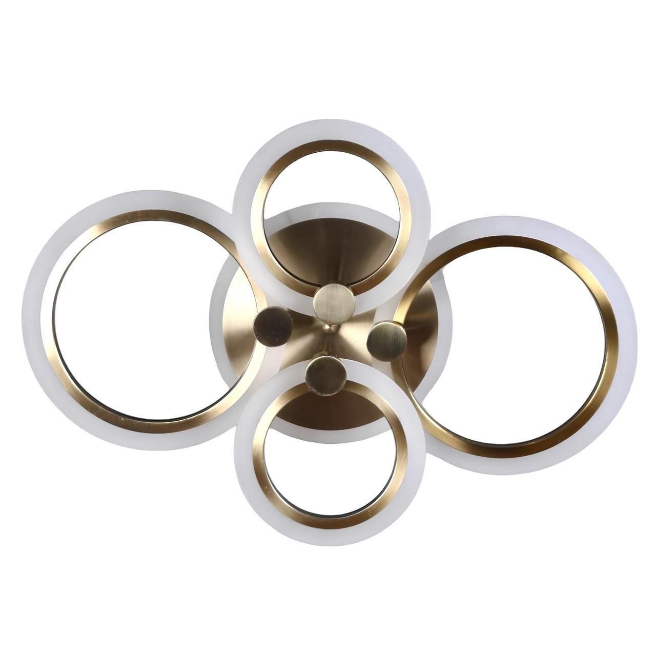 Люстра светодиодная Svet 80W с RGB подсветкой 3000К-6000К Бронза (SL-5333/2+2 AB+RGB)