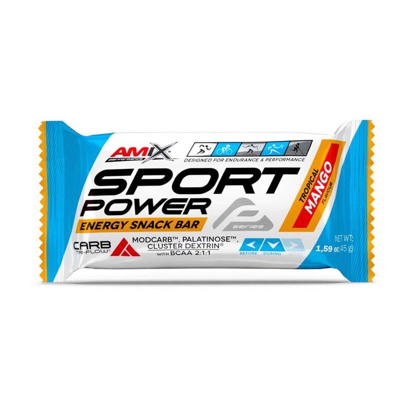 Батончик энергетический протеиновый AMIX Sport Power Bar 45 г Тропическое манго