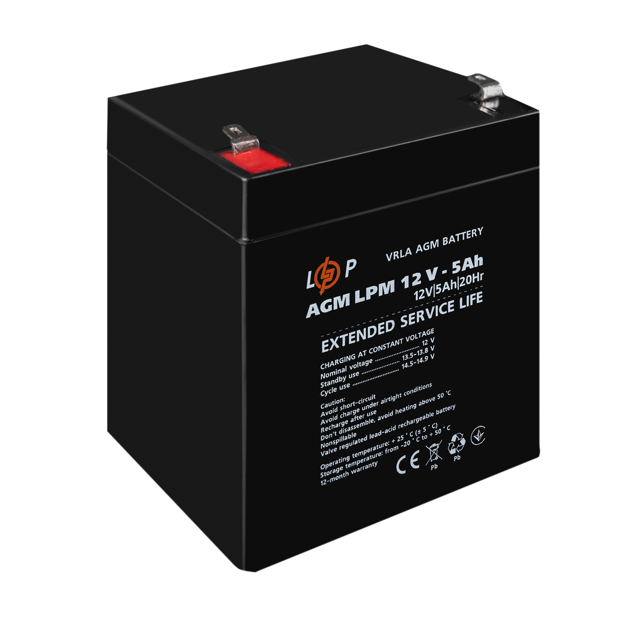 Акумулятор AGM LPM 12V-5 Ah (28152571) - фото 4