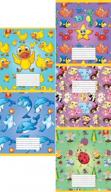 Зошити учнівські у лінійку КІДС 12 арк. 25 шт. в уп. (MTT-90568) Зошити учнівські у лінійку КІДС 12 арк. 25 шт. в уп. (MTT-90568)