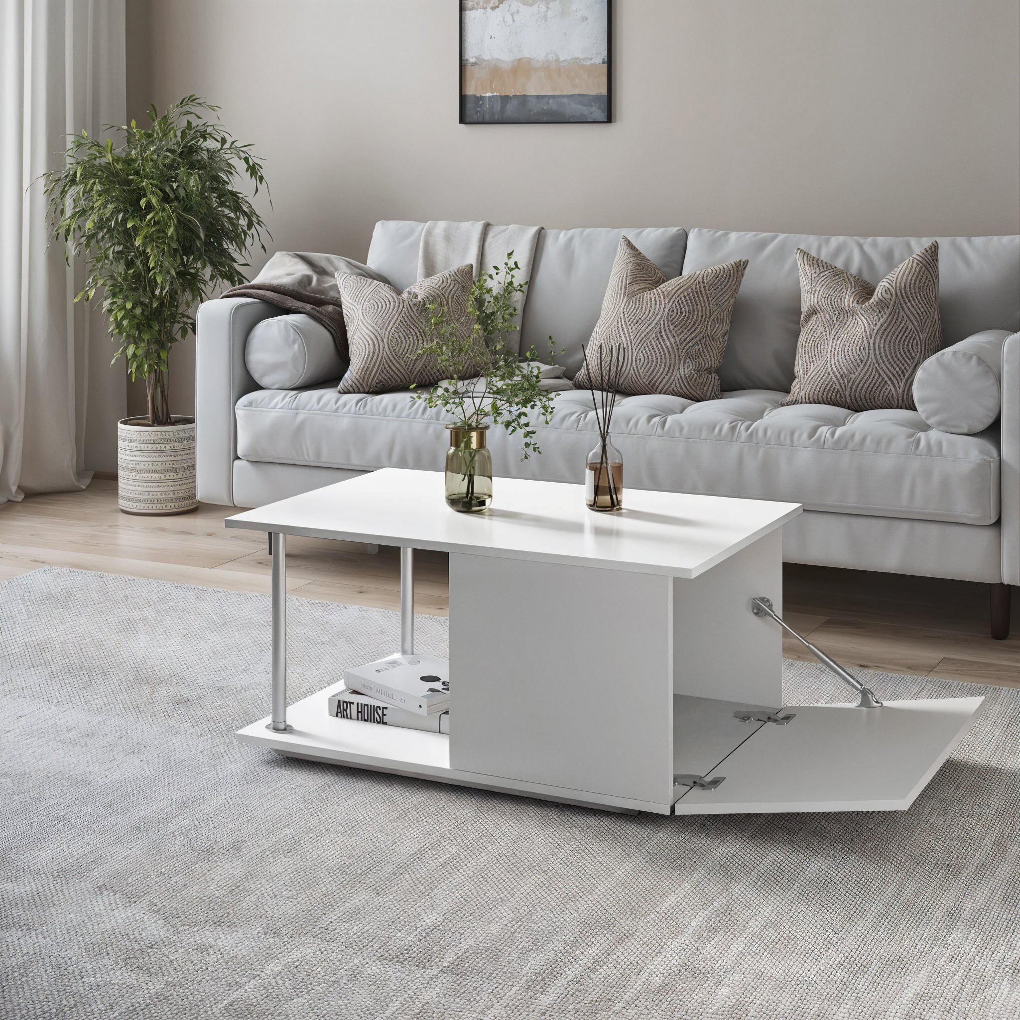 Журнальный стол S-8 900х590х426 мм Белый Журнальный стол S-8 900х590х426 мм Белый