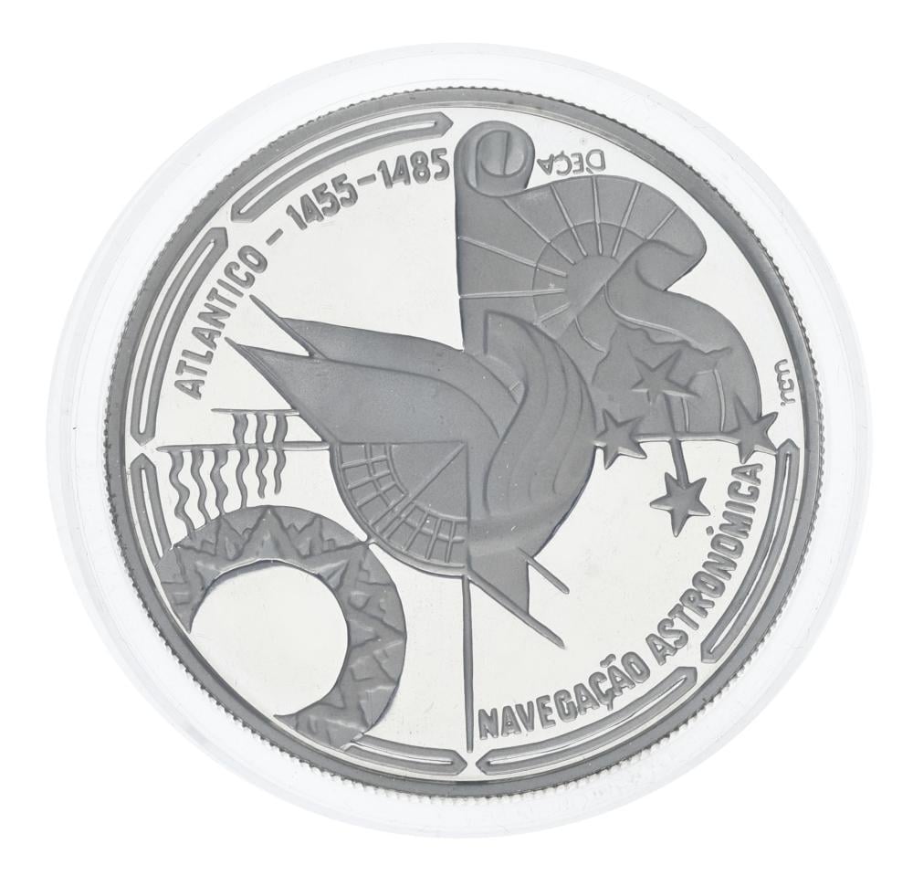Колекційна монета Португалія 100 ескудо 1990 срібло Proof Золоте століття відкриттів-Астронавігація 21 г (М21481)