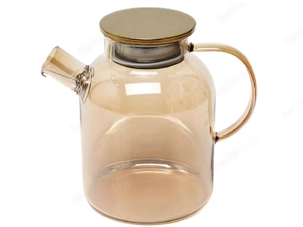 Графин Stenson R92908 стеклянный с металлической крышкой 1,8 л (602797)