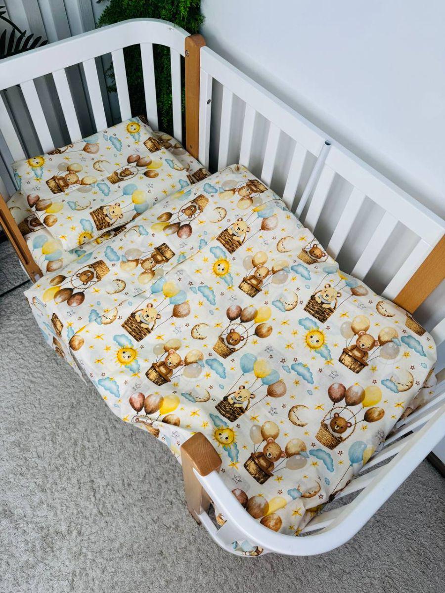 Комплект постельного белья детский наволочка/под одеяло/простыня 120х60 см (4413)