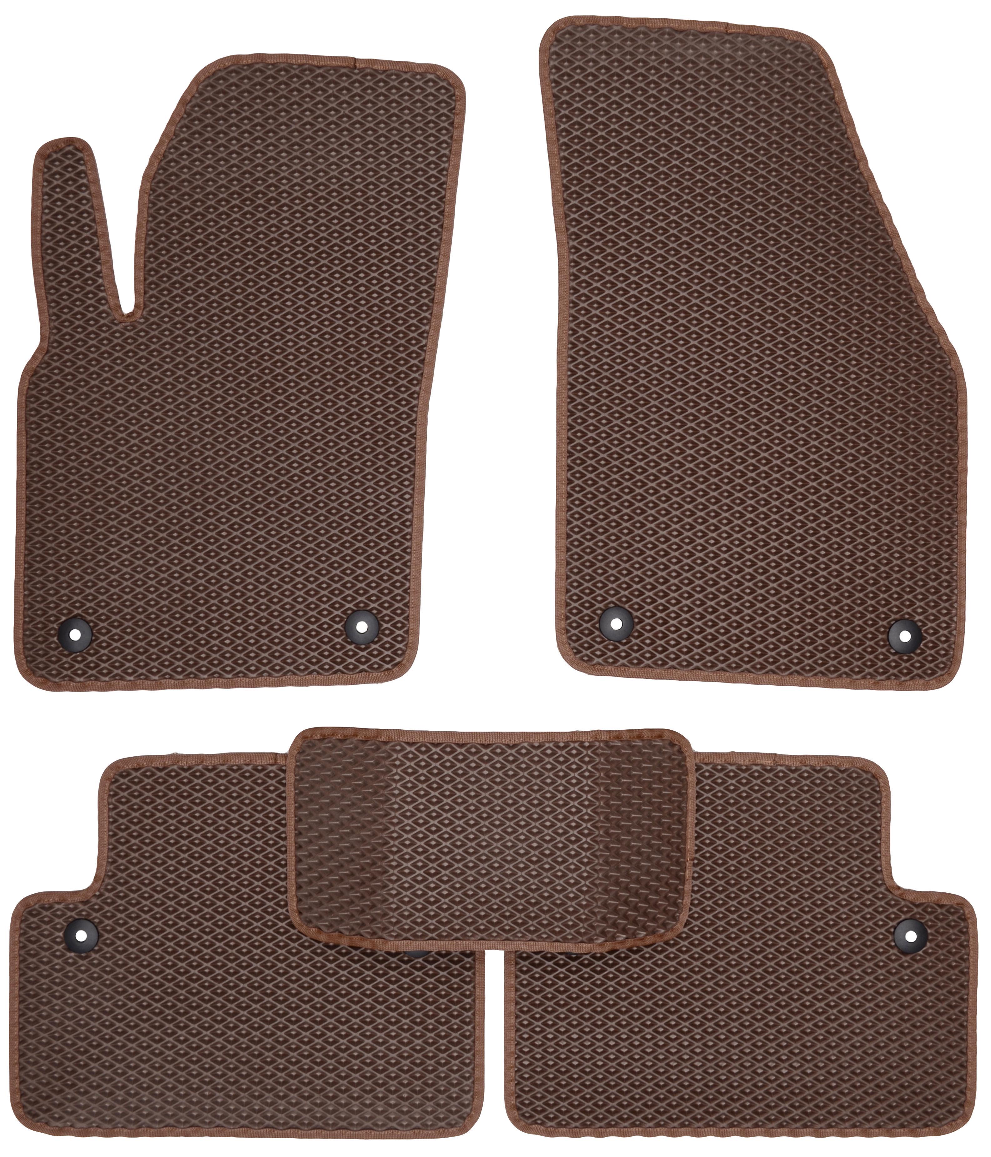 Коврики в салон для Volvo V50 '04-12 EVA-полимерные Коричневый (173922)