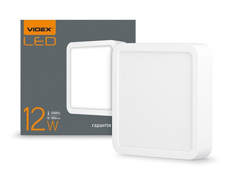 Светильник светодиодный накладной Videx VL-DLSS-125 Downlight 12W 5000K IP20 квадратный (7329)