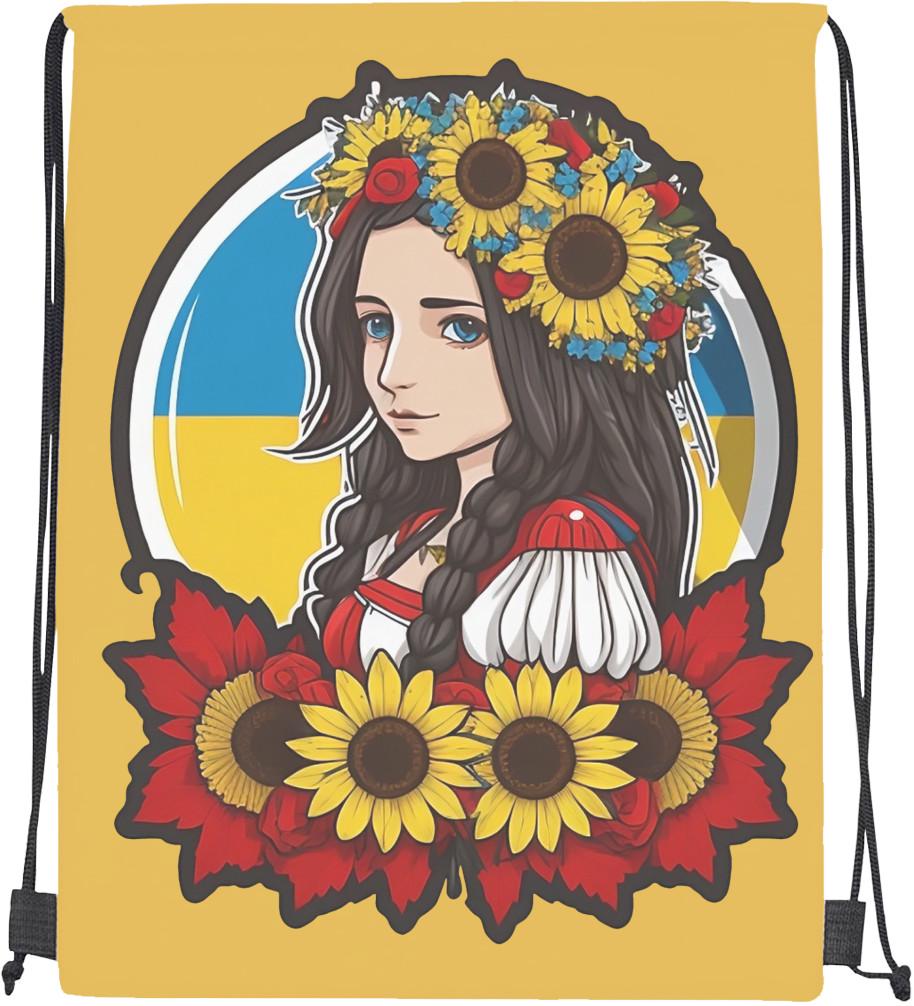 Мішок cпортивний Миловидна українська дівчина (mishok-sport-156794292-milovidna-ukrains-ka-divchina)
