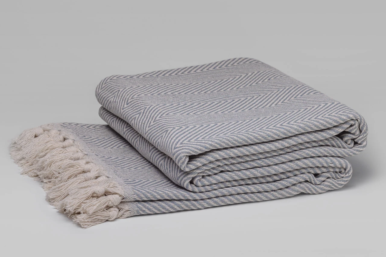 Плед HYGG Soft односпальний 170х210 см Сіро-блакитний (314395) - фото 2 Плед HYGG Soft односпальний 170х210 см Сіро-блакитний (314395) - фото 2