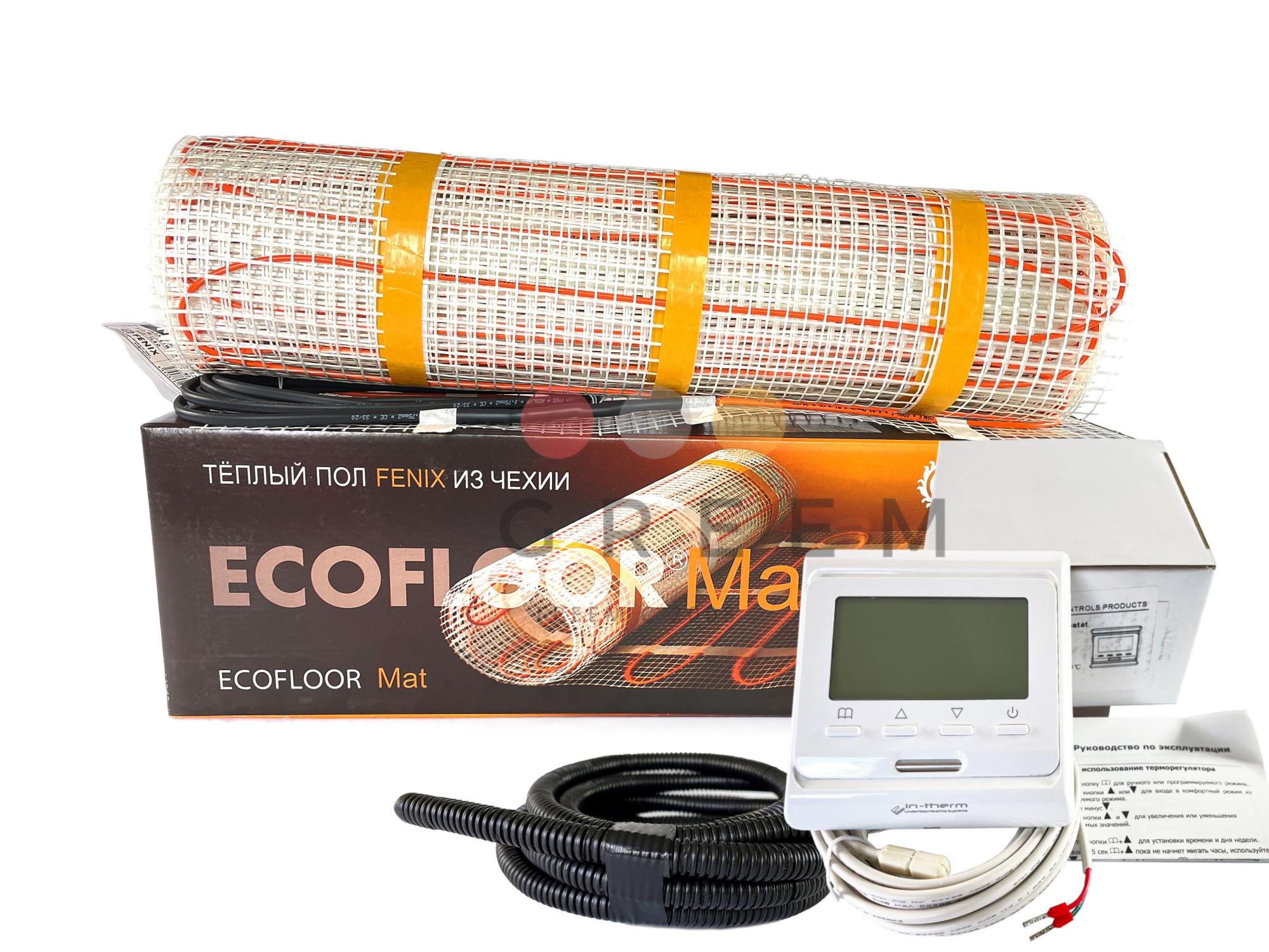 Нагревательный мат под плитку Fenix LDTS M 1,5 м² 240 Вт + терморегулятор программируемый