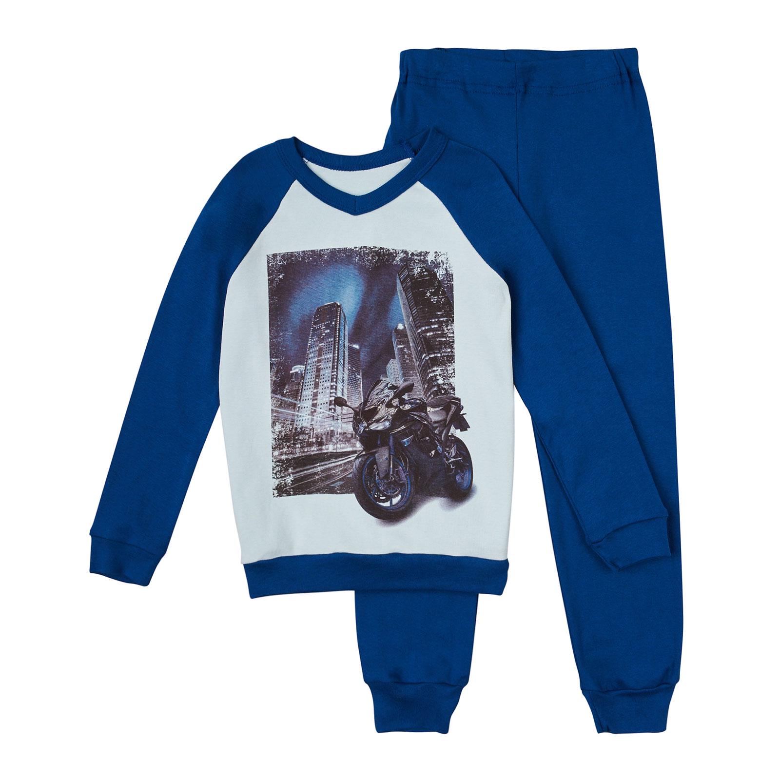 Пижама детская ЛяЛя 128 см Синий (К3БК104-3)