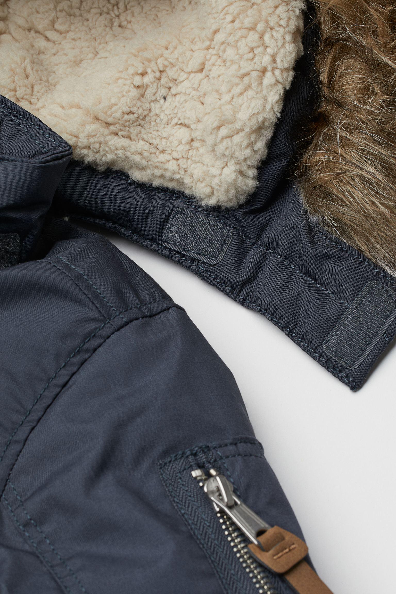 Парка H&M 98 см Темно-серый (12088563422) - фото 2 Парка H&M 98 см Темно-серый (12088563422) - фото 2