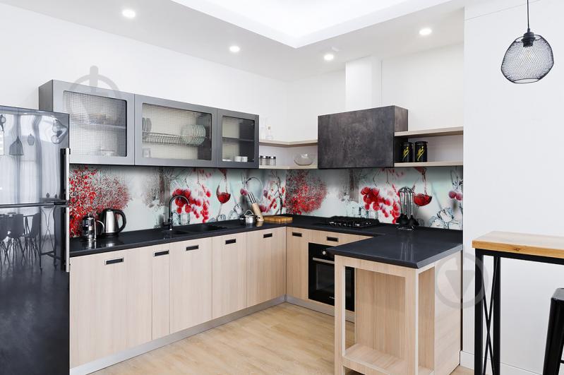 Скинали на кухню Zatarga «Зимнее настроение 02» 600х2500 мм виниловая 3Д наклейка кухонный фартук Z180339