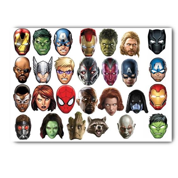 Стикеры наклейки Марвел Marvel DC ДиСи комикс А4 лист 29х21 см (stik_0098)