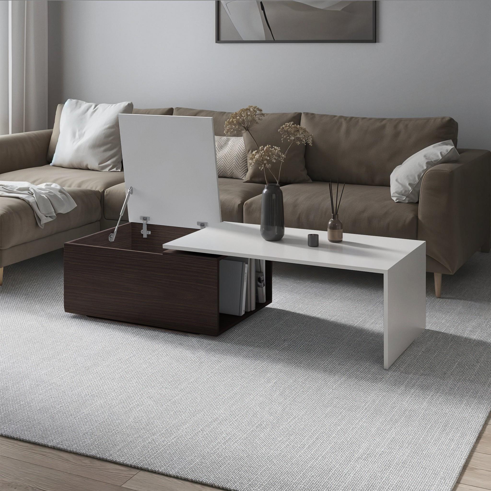 Журнальный стол F-47 1000х590х380 мм Белый/Венге Магия - фото 2